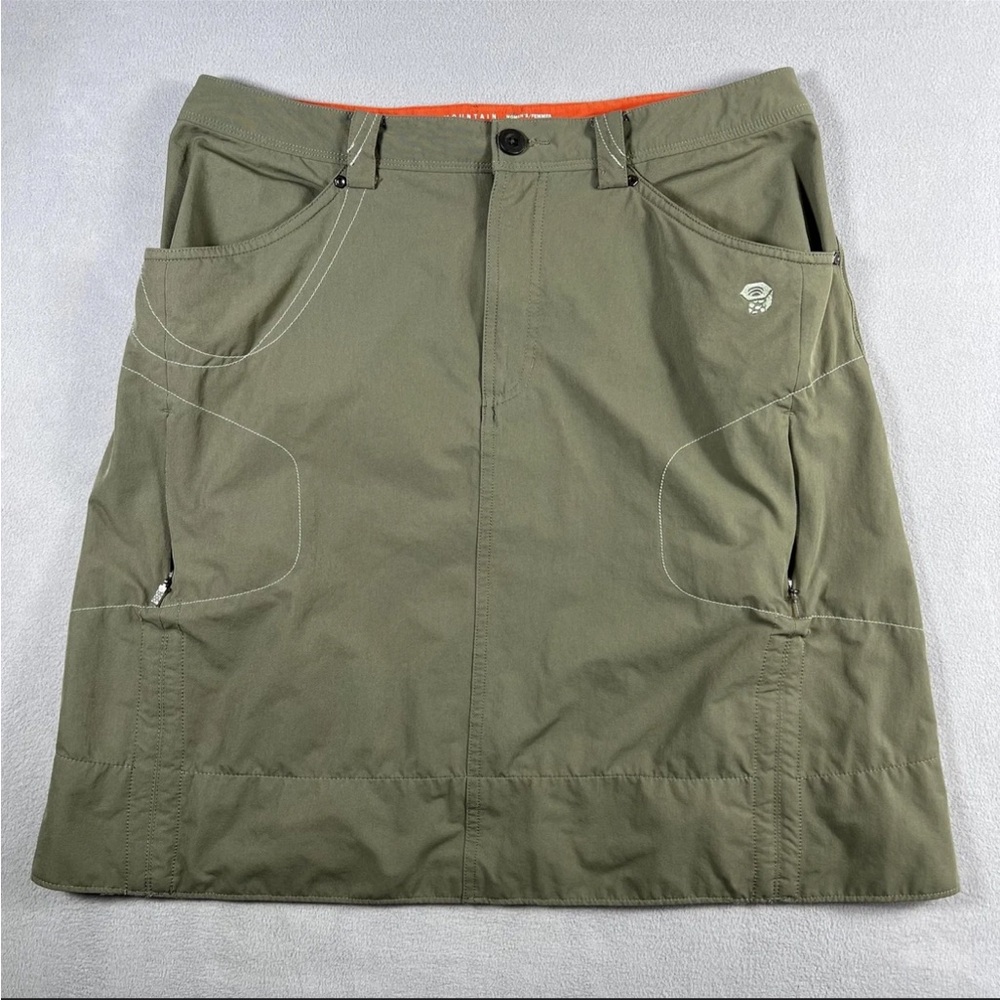 Mountain Hardwear La Strada Green women’s cargo skirt sz 14 16 gorpcore hiking